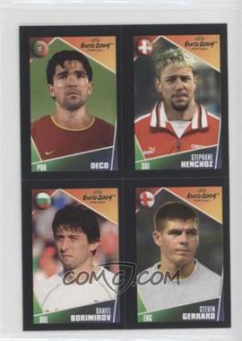 2004 Panini UEFA Euro 2004 Pocket Collection - [Base] #16-105-157-92 - Stephane Henchoz, Deco, Steven Gerrard, Daniel Borimirov