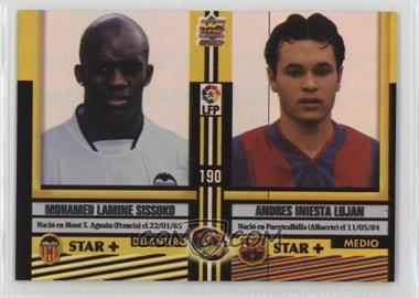 2005-06 Mundicromo Las Fichas de la Liga 2006 - [Base] #190b - Mohamed Sissoko, Andres Iniesta, Pablo Aguado, Javier Portillo