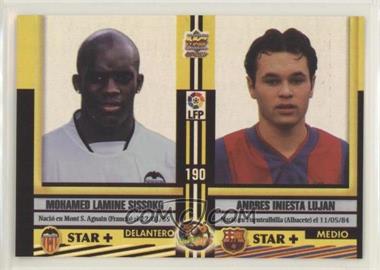 2005-06 Mundicromo Las Fichas de la Liga 2006 - [Base] #190b - Mohamed Sissoko, Andres Iniesta, Pablo Aguado, Javier Portillo [EX to NM]