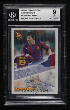 2005-06 Panini Super Barca - [Base] #109 - Autografos - Lionel Messi [BGS 9 MINT]