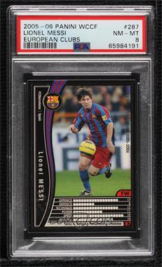 2005-06 Panini WCCF European Clubs - [Base] #287/336 - Lionel Messi [PSA 8 NM‑MT]