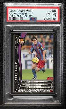 2005-06 Panini WCCF European Clubs - [Base] #287/336 - Lionel Messi [PSA 8 NM‑MT]