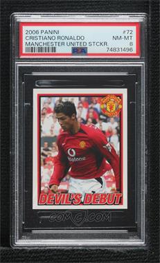 2006-07 Panini Manchester United Sticker Collection - [Base] #72 - Cristiano Ronaldo [PSA 8 NM‑MT]