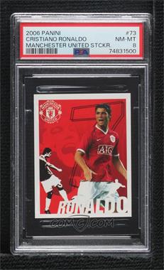 2006-07 Panini Manchester United Sticker Collection - [Base] #73 - Cristiano Ronaldo [PSA 8 NM‑MT]