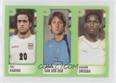 2006 Panini Candy World Cup Stickers - [Base] #110-126-148 - Ali Karimi, Edwin van der Sar, Didier Drogba