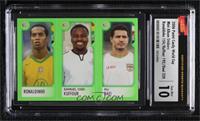 Ronaldinho, Samuel Kuffour, Ali Daei [CSG 10 Gem Mint]