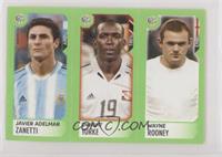 Javier Zanetti, Dwight Yorke, Wayne Rooney