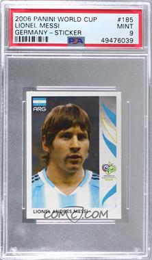 2006 Panini World Cup Album Stickers - [Base] #185 - Lionel Andres Messi [PSA 9 MINT]