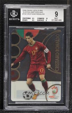 2008 Panini UEFA Euro 2008 - [Base] #154 - Cristiano Ronaldo [BGS 9 MINT]