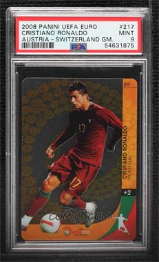 2008 Panini UEFA Euro 2008 Trading Card Game - [Base] #217 - Cristiano Ronaldo [PSA 9 MINT]