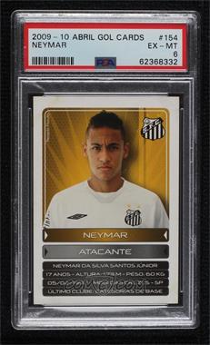 2009-10 Abril Gol Futebol - [Base] #154 - Neymar Jr. [PSA 6 EX‑MT]