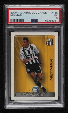 2009-10 Abril Gol Futebol - [Base] #155 - Neymar Jr. [PSA 5 EX]