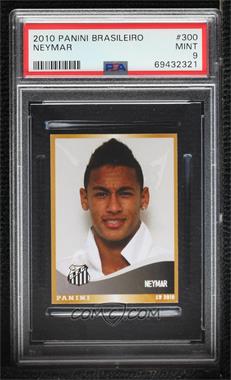 2010 Panini Campeonato Brasileiro Stickers - [Base] #300 - Neymar [PSA 9 MINT]