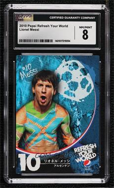 2010 Pepsi Refresh Your World - [Base] #_LIME - Lionel Messi [CGC 8 NM/Mint]