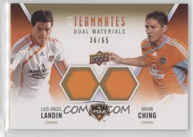 2010 Upper Deck - MLS Teammates Dual Materials #TM-CL - Luis Angel Landin, Brian Ching /65