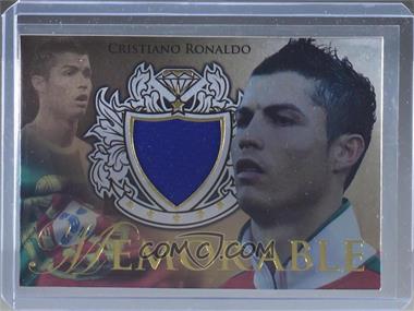 2011 Futera World Football Unique - Memorable Materials Game Jerseys Gold #MEMG14 - Cristiano Ronaldo /450