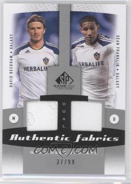 2011 SP Game Used Edition - Authentic Fabrics Dual #AF2-GAX - Sean Franklin, David Beckham /99