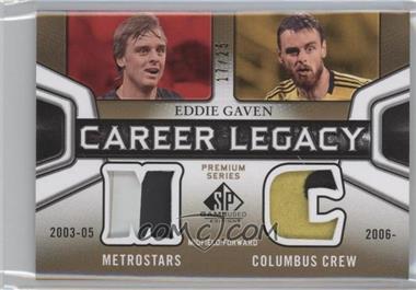 2011 SP Game Used Edition - Career Legacy Dual - Premium Series #CL2-EG - Eddie Gaven /25