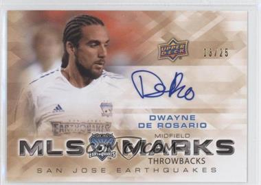 2012 Upper Deck MLS - Marks Throwbacks #TM-DD - Dwayne DeRosario /25