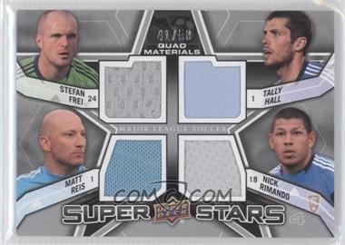 2012 Upper Deck MLS - Super Stars Quad Materials #SS-GOL - Matt Reis, Nick Rimando, Tally Hall, Stefan Frei /50