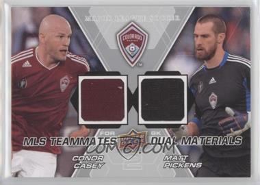 2012 Upper Deck MLS - Teammates Dual Materials #TM-COL - Conor Casey, Matt Pickens