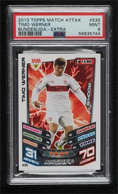 2013-14 Topps Match Attax Bundesliga - [Base] #535 - Rookie - Timo Werner [PSA 9 MINT]