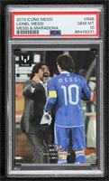 Lionel Messi, Diego Maradona [PSA 10 GEM MT]