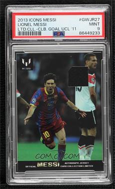 2013 Icons Official Messi Card Collection Limited - Game-Worn Jerseys #GWJR27 - Lionel Messi [PSA 9 MINT]