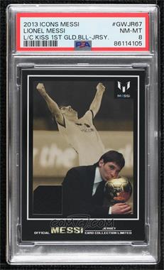 2013 Icons Official Messi Card Collection Limited - Game-Worn Jerseys #GWJR67 - Lionel Messi [PSA 8 NM‑MT]