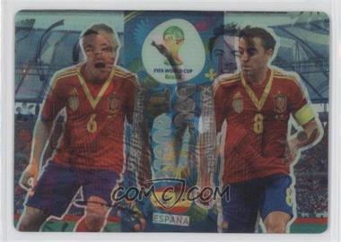 2014 Panini Adrenalyn XL FIFA World Cup Brazil - Double Trouble Lenticular #_AIXH - Andres Iniesta, Xavi Hernandez