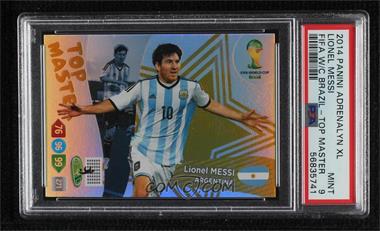 2014 Panini Adrenalyn XL FIFA World Cup Brazil - Top Masters #_LIME - Lionel Messi [PSA 9 MINT]