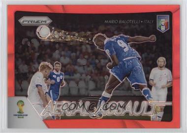 2014 Panini Prizm World Cup - Aerial Assault - Red Prizm #4 - Mario Balotelli /149