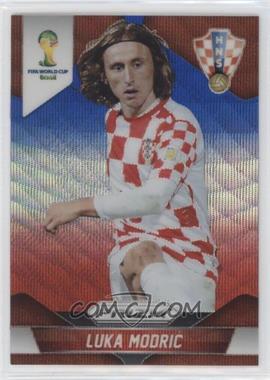 2014 Panini Prizm World Cup - [Base] - Blue & Red Wave Prizm #118 - Luka Modric