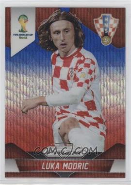 2014 Panini Prizm World Cup - [Base] - Blue & Red Wave Prizm #118 - Luka Modric