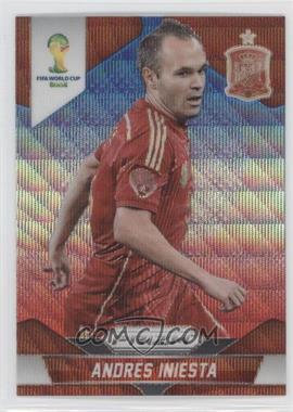 2014 Panini Prizm World Cup - [Base] - Blue & Red Wave Prizm #177 - Andres Iniesta