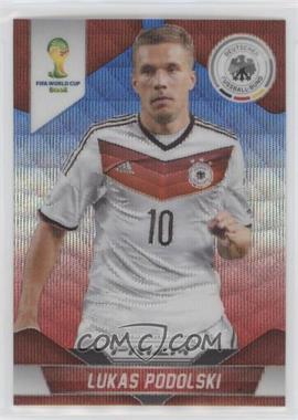 2014 Panini Prizm World Cup - [Base] - Blue & Red Wave Prizm #92 - Lukas Podolski