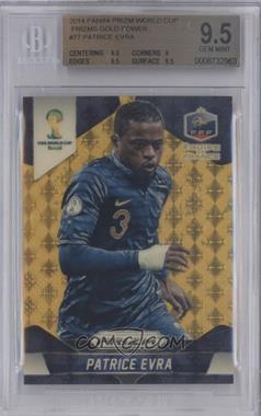 2014 Panini Prizm World Cup - [Base] - Gold Power Prizm #77 - Patrice Evra /5 [BGS 9.5 GEM MINT]