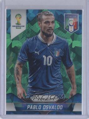 2014 Panini Prizm World Cup - [Base] - Green Crystal Prizm #133 - Pablo Osvaldo /25