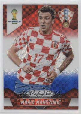 2014 Panini Prizm World Cup - [Base] - Red White & Blue Power Plaid Prizm #120 - Mario Mandzukic