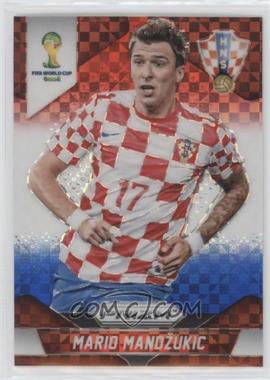 2014 Panini Prizm World Cup - [Base] - Red White & Blue Power Plaid Prizm #120 - Mario Mandzukic