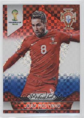 2014 Panini Prizm World Cup - [Base] - Red White & Blue Power Plaid Prizm #158 - João Moutinho