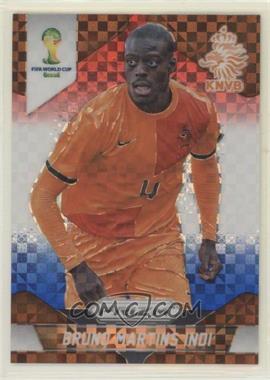 2014 Panini Prizm World Cup - [Base] - Red White & Blue Power Plaid Prizm #28 - Bruno Martins Indi