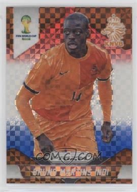 2014 Panini Prizm World Cup - [Base] - Red White & Blue Power Plaid Prizm #28 - Bruno Martins Indi