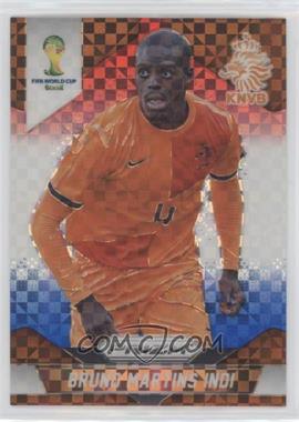 2014 Panini Prizm World Cup - [Base] - Red White & Blue Power Plaid Prizm #28 - Bruno Martins Indi