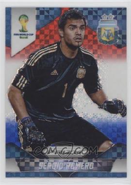 2014 Panini Prizm World Cup - [Base] - Red White & Blue Power Plaid Prizm #4 - Sergio Romero