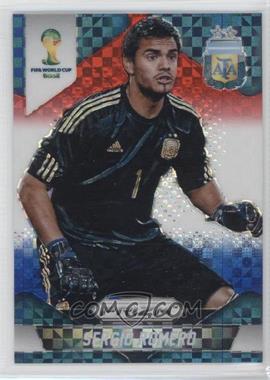 2014 Panini Prizm World Cup - [Base] - Red White & Blue Power Plaid Prizm #4 - Sergio Romero