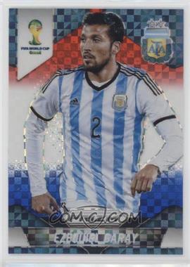 2014 Panini Prizm World Cup - [Base] - Red White & Blue Power Plaid Prizm #5 - Ezequiel Garay