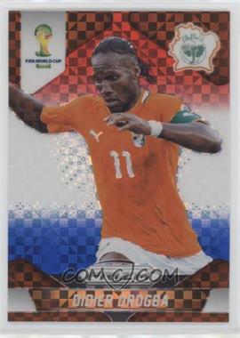 2014 Panini Prizm World Cup - [Base] - Red White & Blue Power Plaid Prizm #60 - Didier Drogba