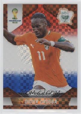 2014 Panini Prizm World Cup - [Base] - Red White & Blue Power Plaid Prizm #60 - Didier Drogba