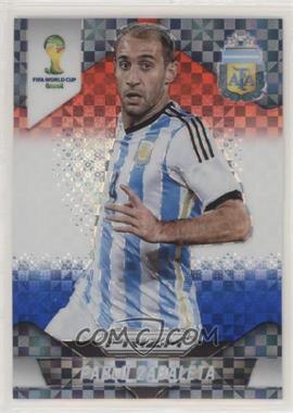 2014 Panini Prizm World Cup - [Base] - Red White & Blue Power Plaid Prizm #7 - Pablo Zabaleta